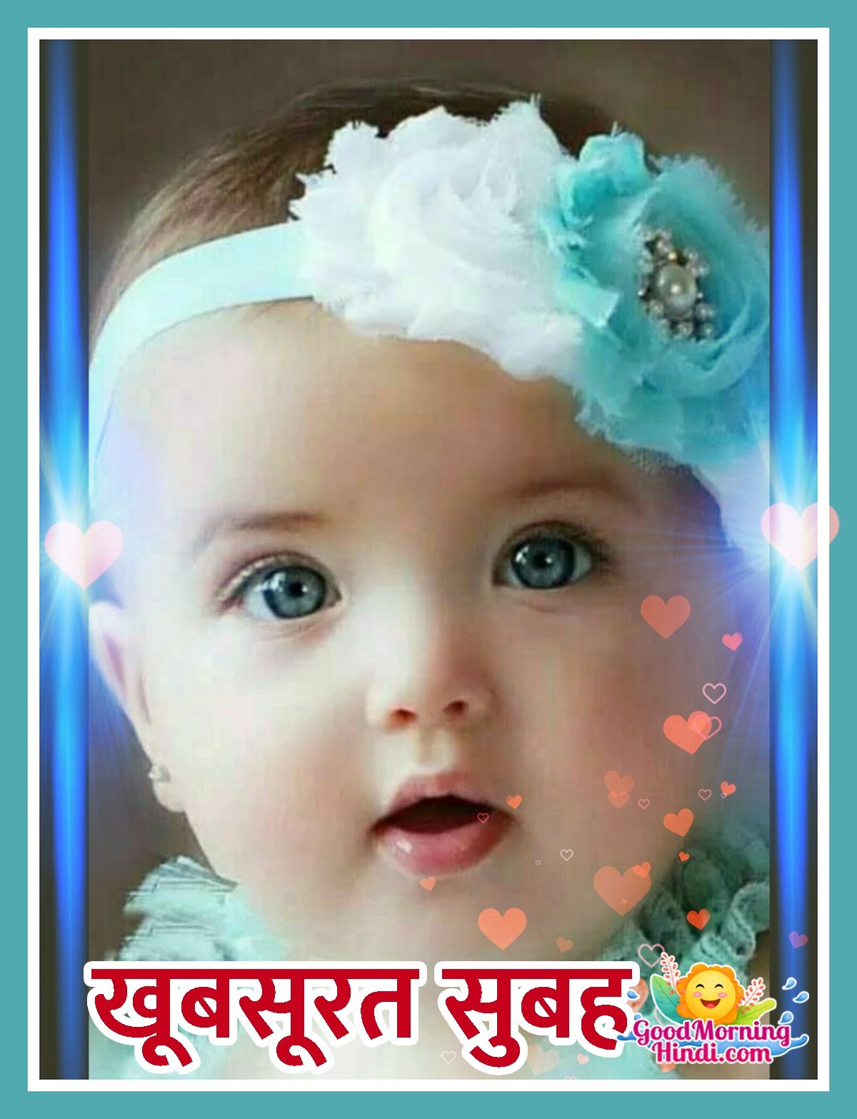 Good Morning Hindi Baby Images - Good Morning Wishes & Images In Hindi