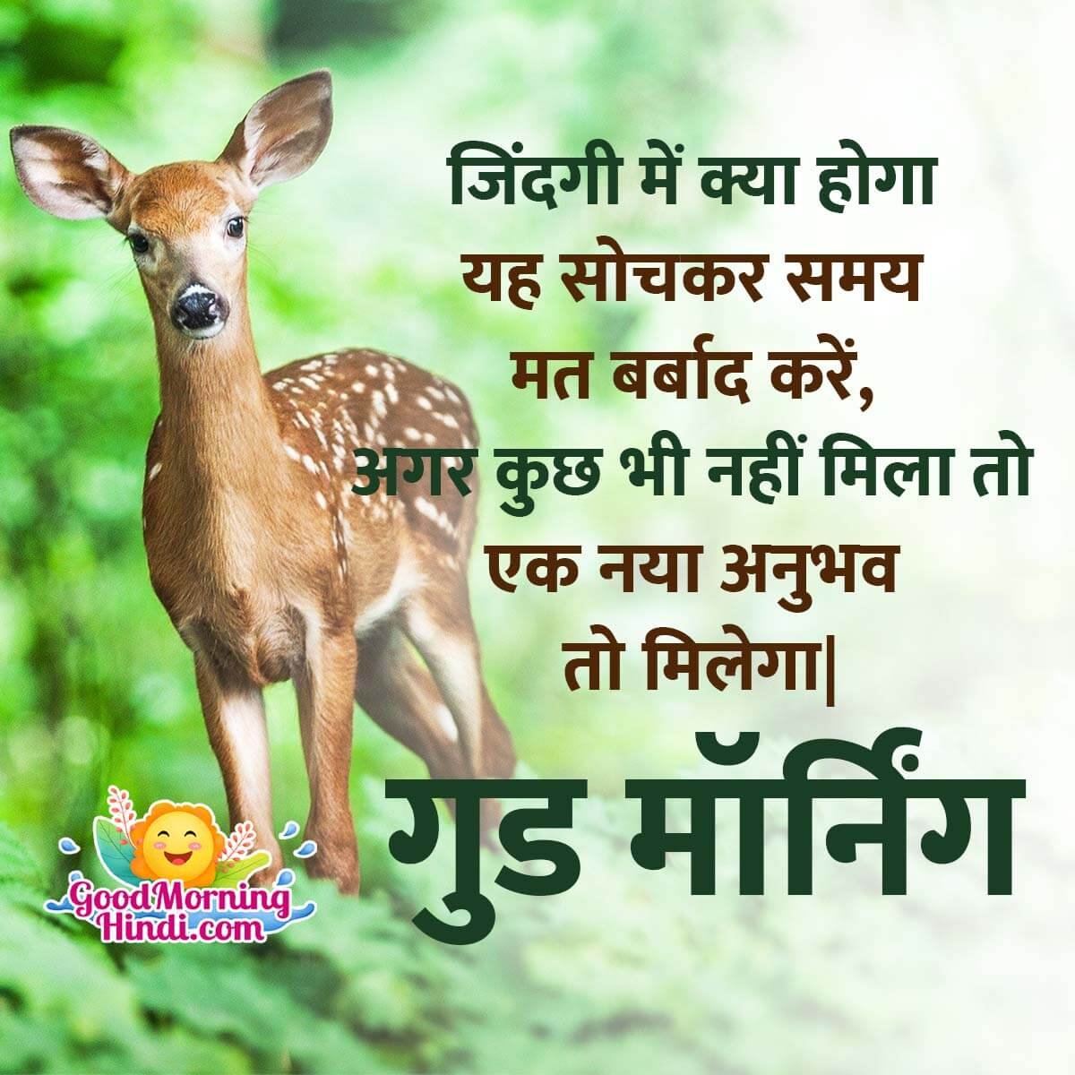 Inspirational Good Morning Messages In Hindi - Good Morning Wishes ...