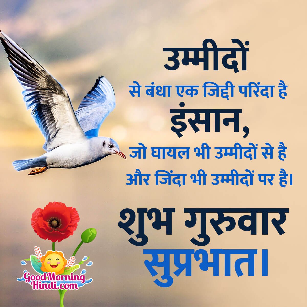 Happy Thursday Messages In Hindi - Good Morning Wishes & Images In ...