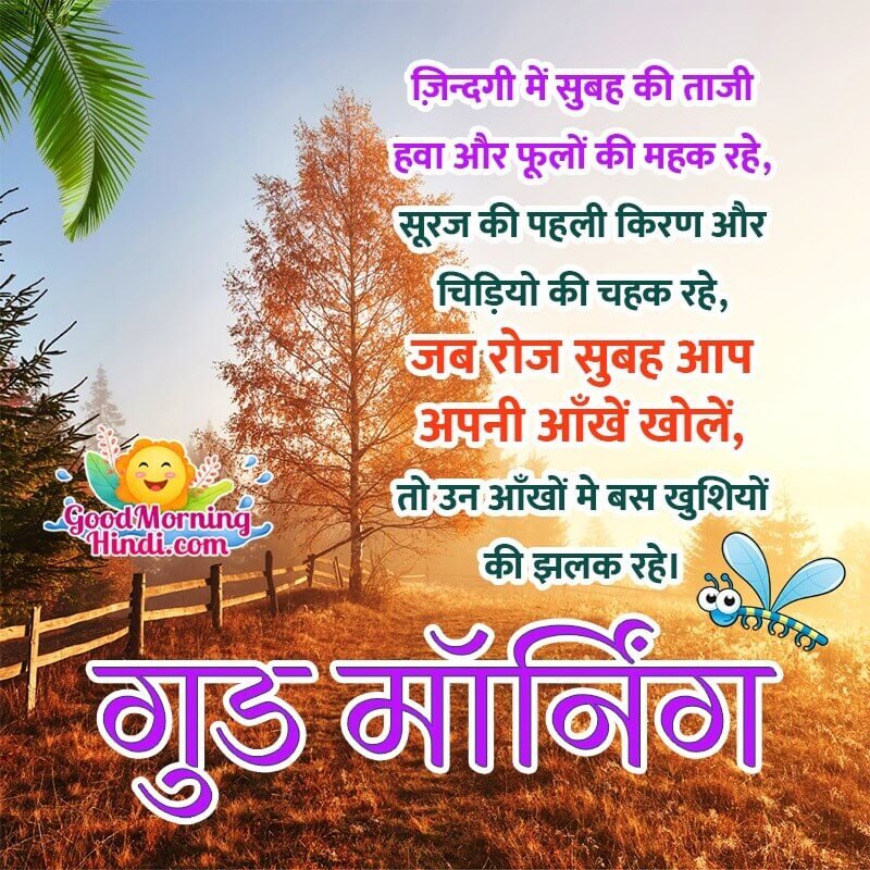 Good Morning Hindi Shayari Wish Picture