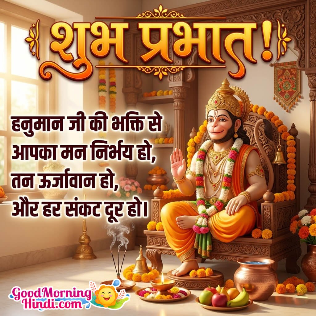 Shubh Prabhat Hanuman Ji Nice Quote Image